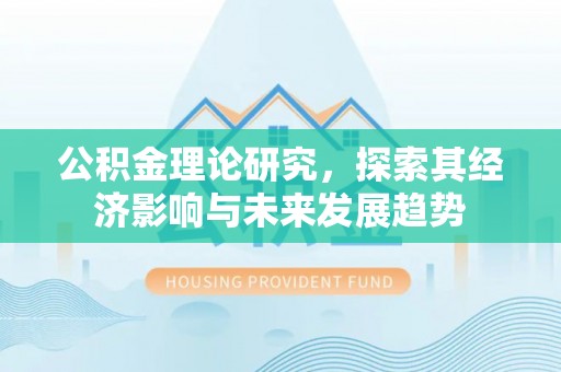 黑水公积金理论研究，探索其经济影响与未来发展趋势